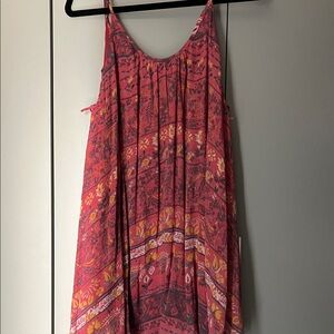 Altar'd State Pink and Orange Mini Dress
